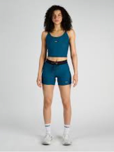 Bandit Running Built In Bra Teal Race Top Women’s Small Nwt — image 4 of 8
